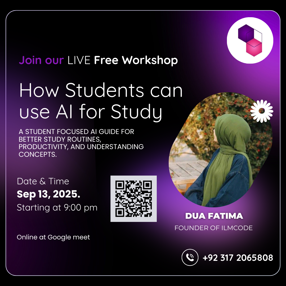 How Students can use AI for study Poster