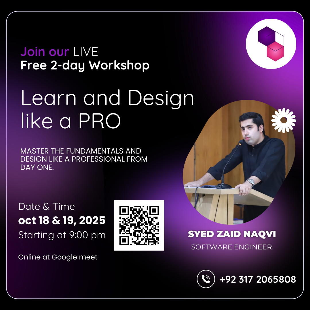 Learn and Design Like a Pro Poster